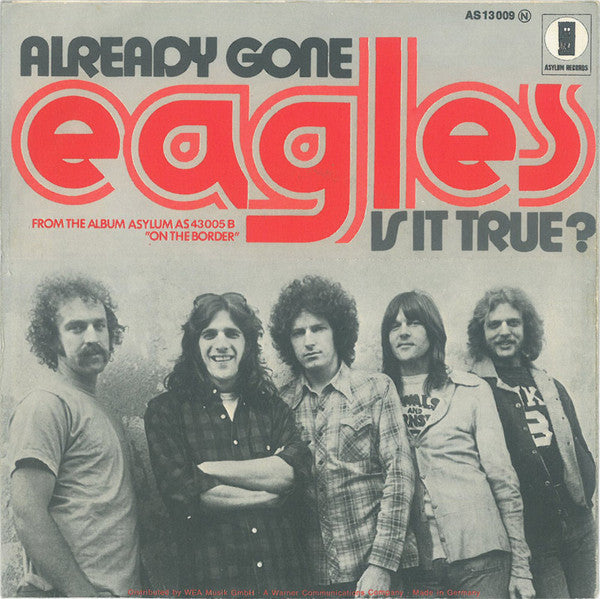 Eagles : Already Gone (7", Single)