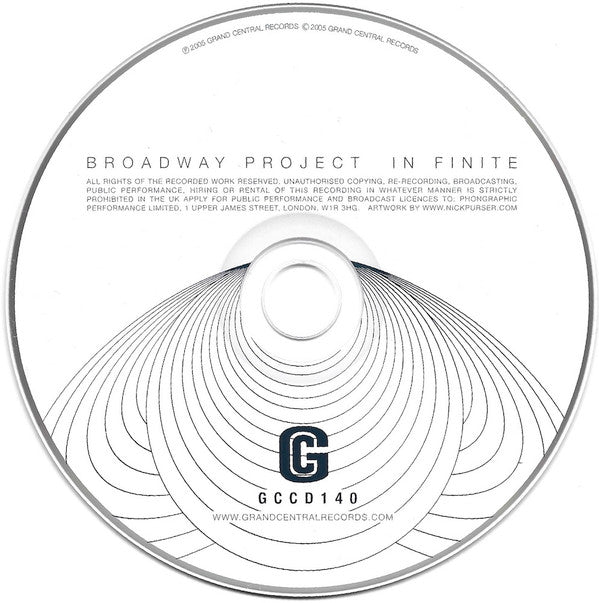 Broadway Project : In Finite (CD, Album)