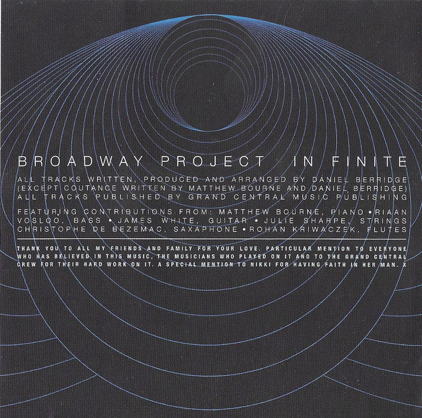 Broadway Project : In Finite (CD, Album)