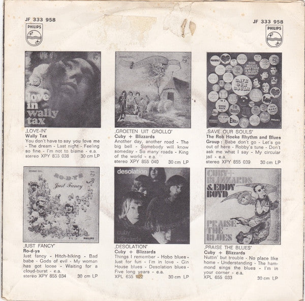 Cuby + Blizzards : The Sunshine Of Your Shadow / Crying Tears (7", Single, Mono)