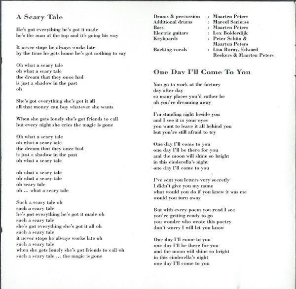 Maarten Peters : A Scary Tale (CD, Album)