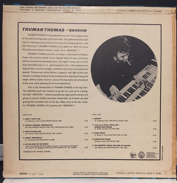 Truman Thomas : Groovin' (LP)