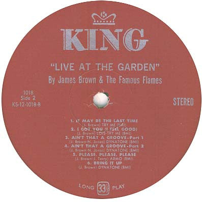 James Brown : Live At The Garden (LP, Mar)