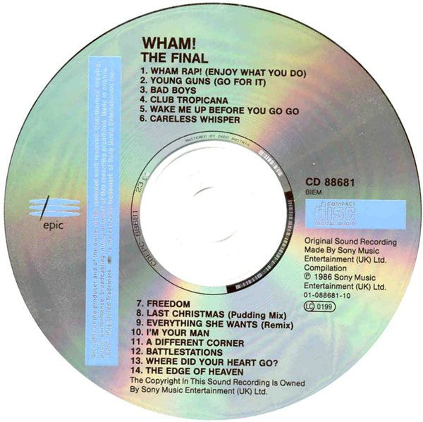 Wham! : The Final (CD, Comp, RE, RP)