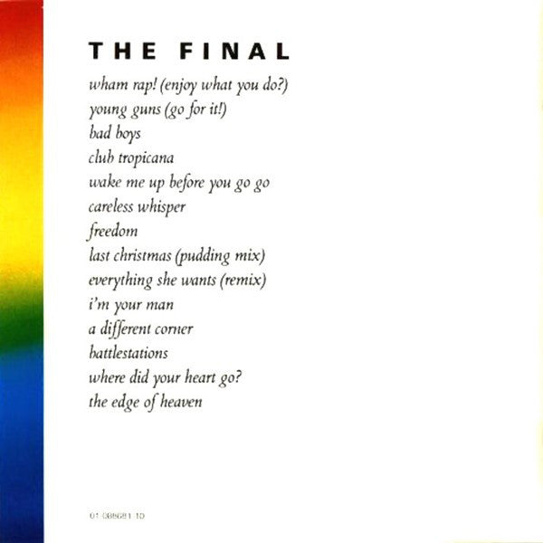 Wham! : The Final (CD, Comp, RE, RP)