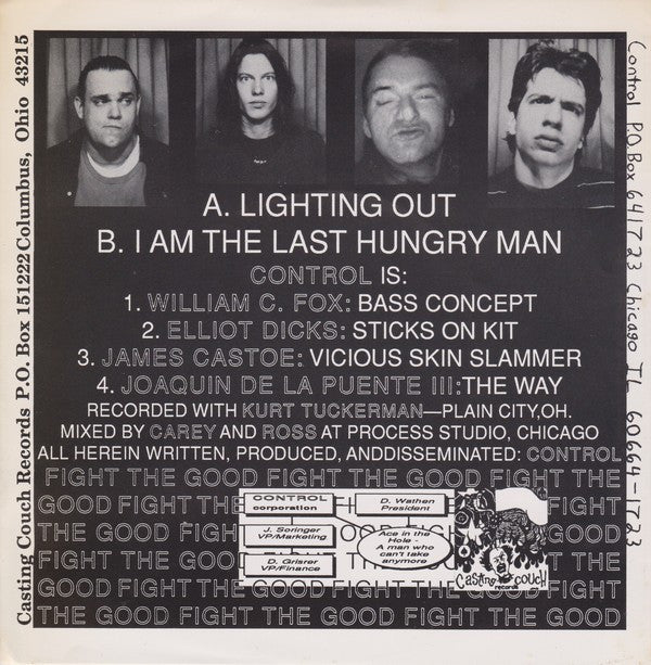 Control (11) : Lighting Out B/W I Am The Last Hungry Man (7", yel)