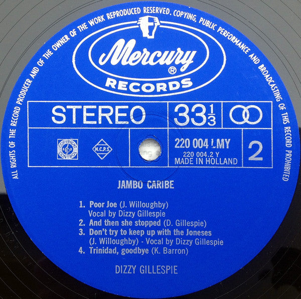 Dizzy Gillespie : Jambo Caribe (LP, Album)