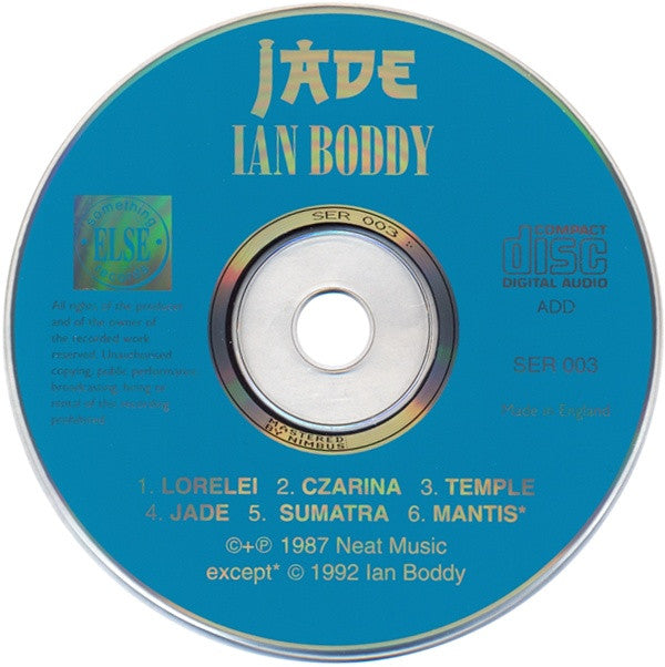 Ian Boddy : Jade (CD, Album, RE, RM)