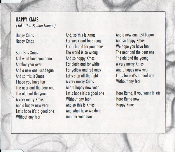 Vanessa (2) & Kids (12) : Happy Xmas (War Is Over) / Out Here On My Own (CD, Single)