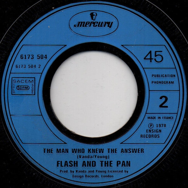 Flash And The Pan* : Down Among The Dead Men (7", Single)