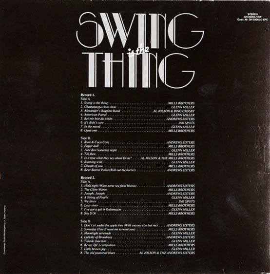 Various : Swing Is The Thing (2xLP, Comp)