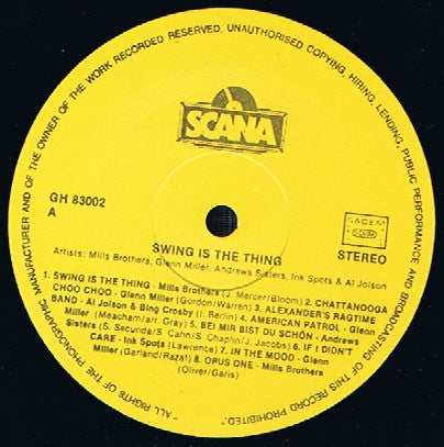 Various : Swing Is The Thing (2xLP, Comp)