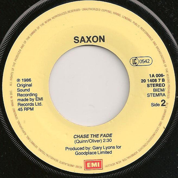 Saxon : Waiting For The Night (7", Single)