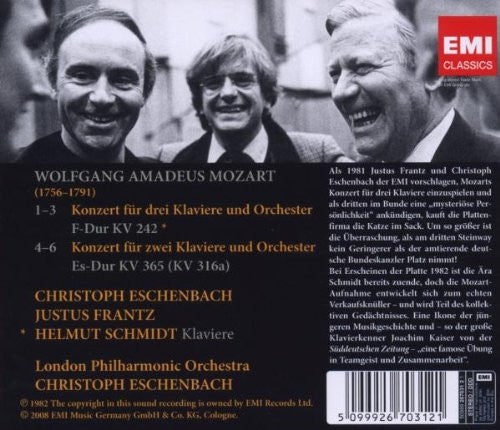 Helmut Schmidt : Das Mozart Konzert (CD, Album)