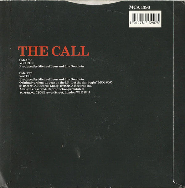 The Call : You Run (7", Single)
