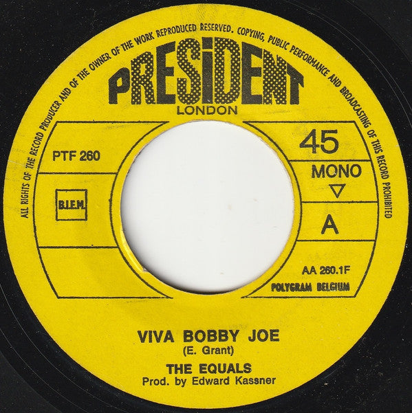 The Equals : Viva Bobby Joe (7", Single, Mono)