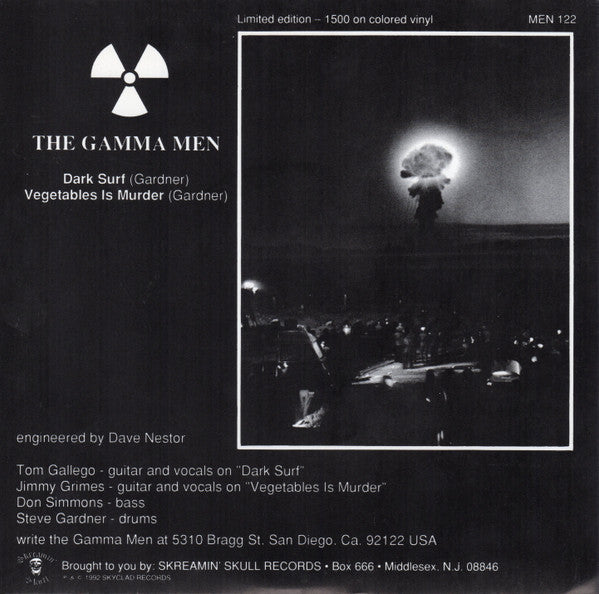 Gamma Men : Dark Surf (7")