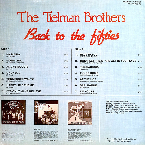 Tielman Brothers : Back To The Fifties (LP, Album)