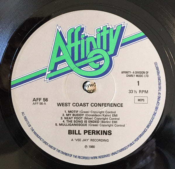 Bill Perkins Meets Paul Chambers (3) And "Philly" Joe Jones : West Coast Conference (LP, Album)