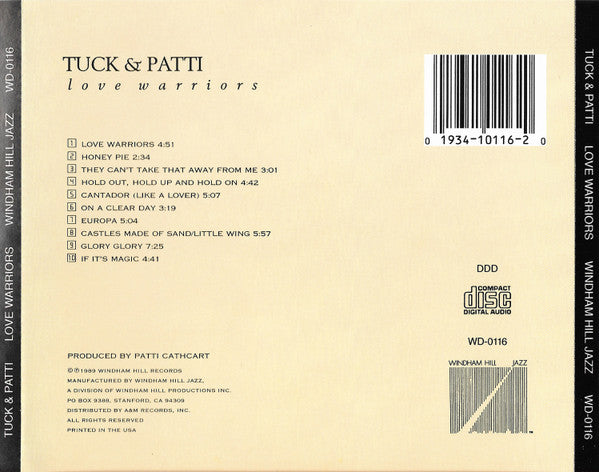 Tuck & Patti : Love Warriors (CD, Album, RE)