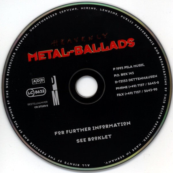 Various : Heavenly Metal-Ballads (CD, Comp)
