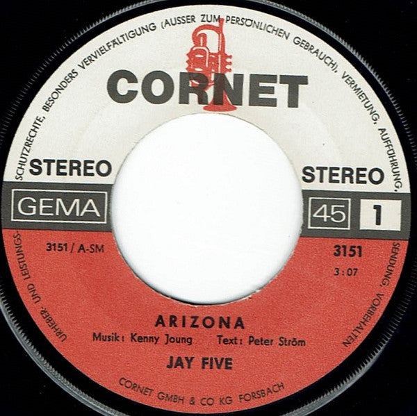 The Jay Five : Arizona (7", Single)