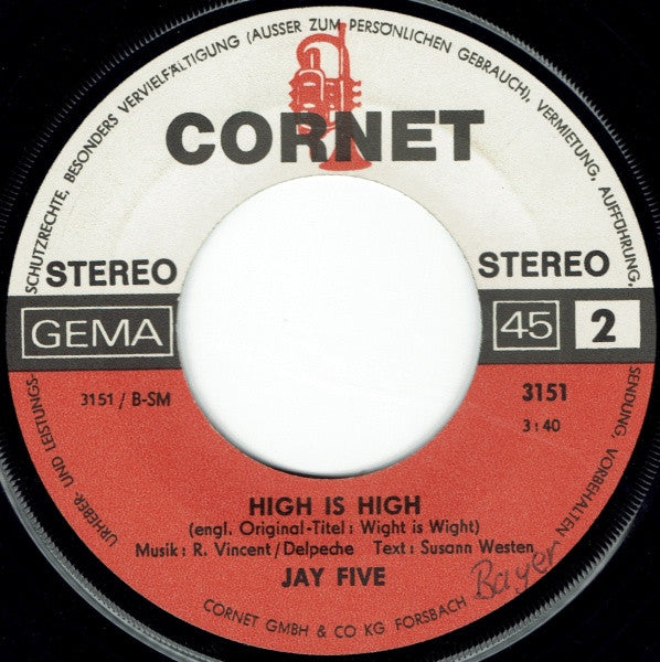 The Jay Five : Arizona (7", Single)