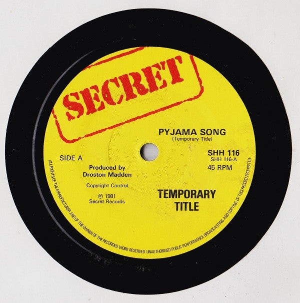 Temporary Title : Cheong Sam (7")