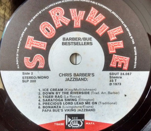 Papa Bue's Viking Jazz Band / Chris Barber's Jazz Band : Barber / Bue Bestsellers (LP, Comp)
