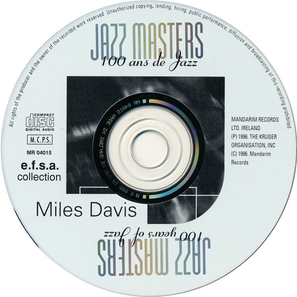 Miles Davis : Jazz Masters (CD, Comp)