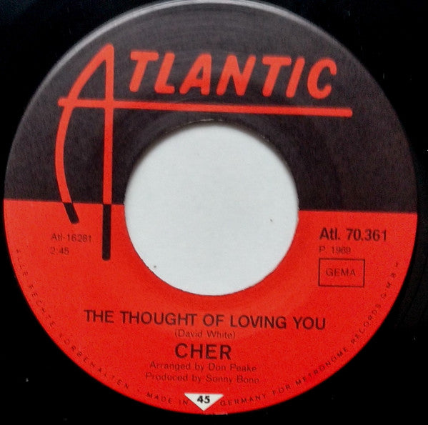 Cher : Yours Until Tomorrow (7", Single)