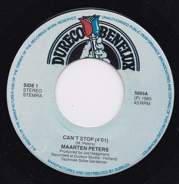 Maarten Peters : Can't Stop (7")