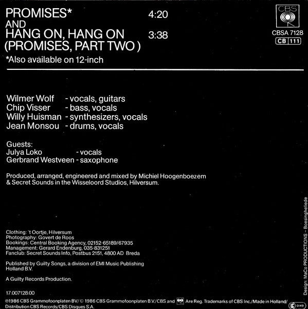 Secret Sounds (2) : Promises (7")