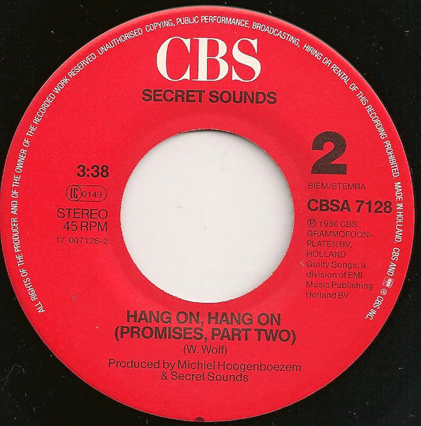 Secret Sounds (2) : Promises (7")