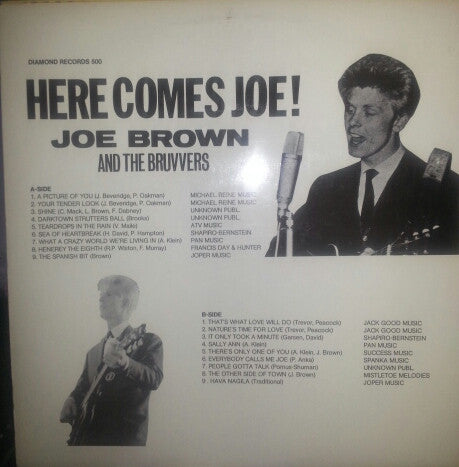 Joe Brown And The Bruvvers : Here Comes Joe! (LP, Comp)