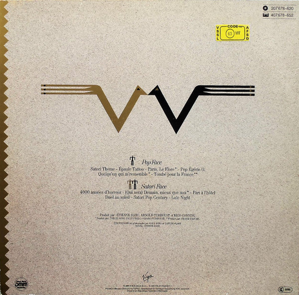 Etienne Daho : Pop Satori (LP, Album)