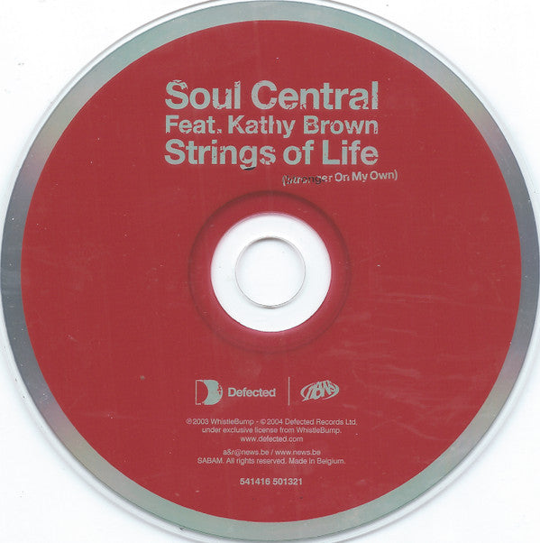 Soul Central Feat. Kathy Brown : Strings Of Life (Stronger On My Own) (CD, Single)