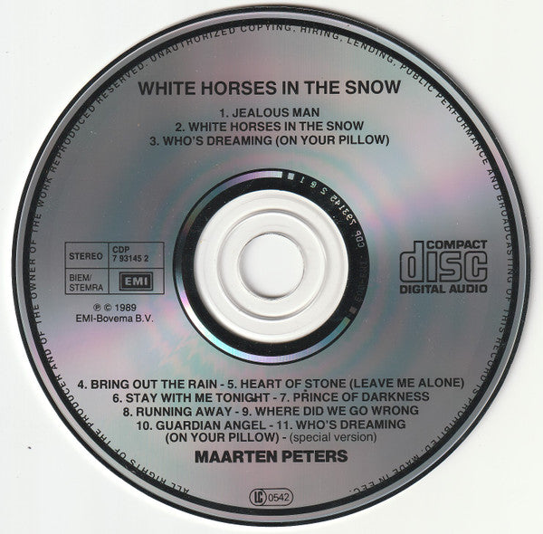 Maarten Peters : White Horses In The Snow (CD, Album)