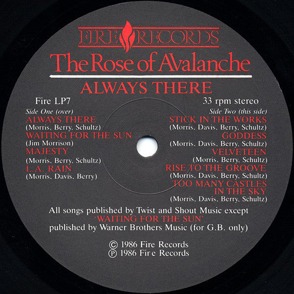 The Rose Of Avalanche : Always There (LP, Comp)