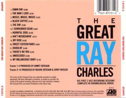 Ray Charles : The Great Ray Charles (CD, Album)