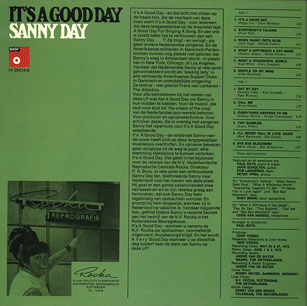 Sanny Day : It's A Good Day (LP, Album)