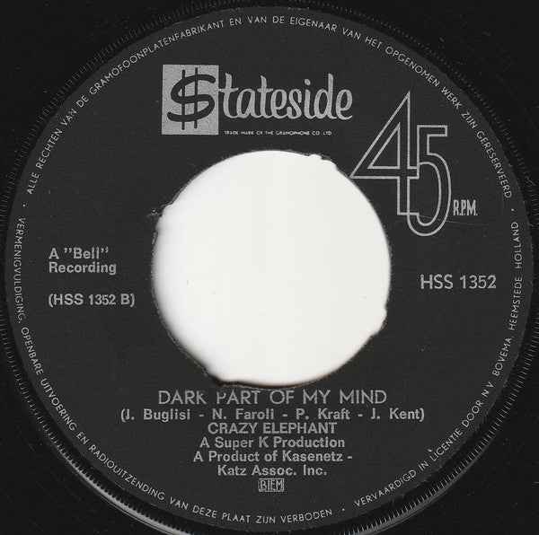 Crazy Elephant : Gimme Gimme Good Lovin' (7", Single)