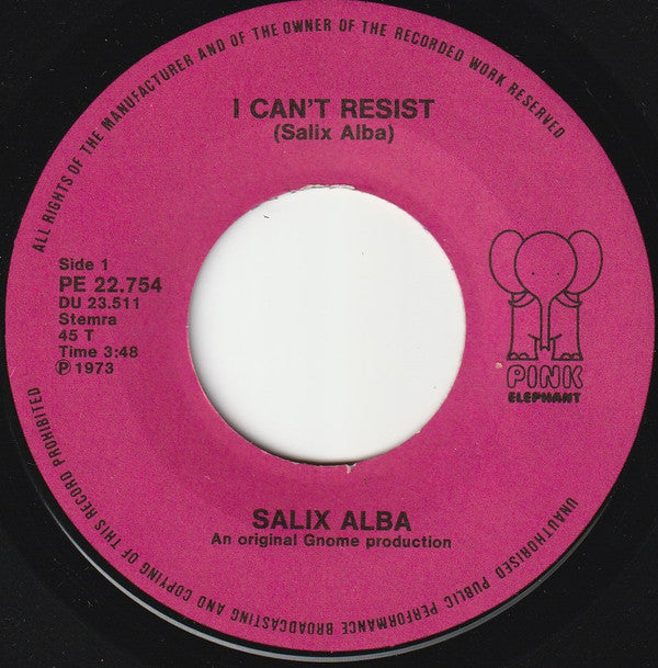 Salix Alba : I Can't Resist (7", Single)