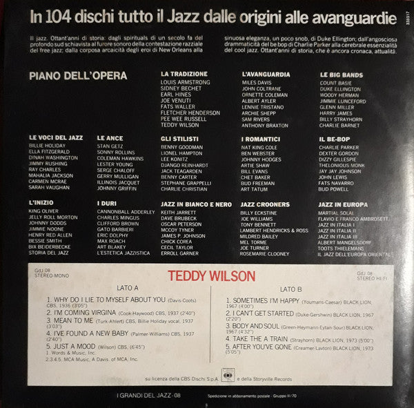 Teddy Wilson : Teddy Wilson (LP, Comp, RP)