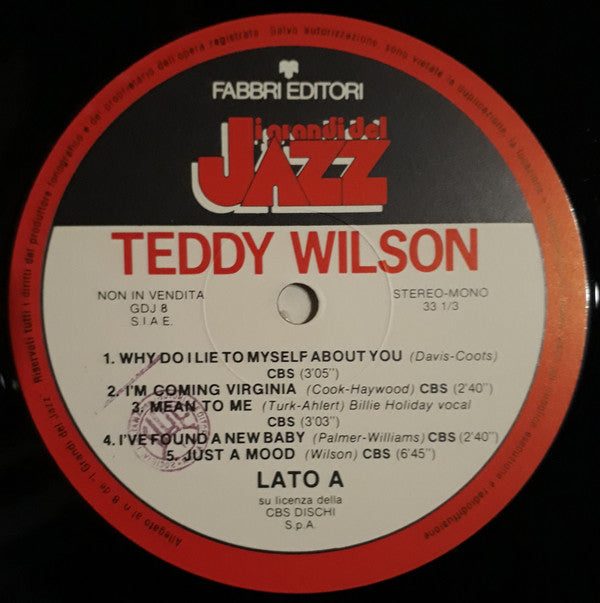 Teddy Wilson : Teddy Wilson (LP, Comp, RP)