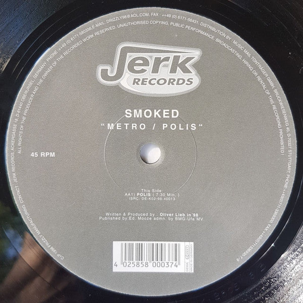 Smoked : Metro / Polis (12")
