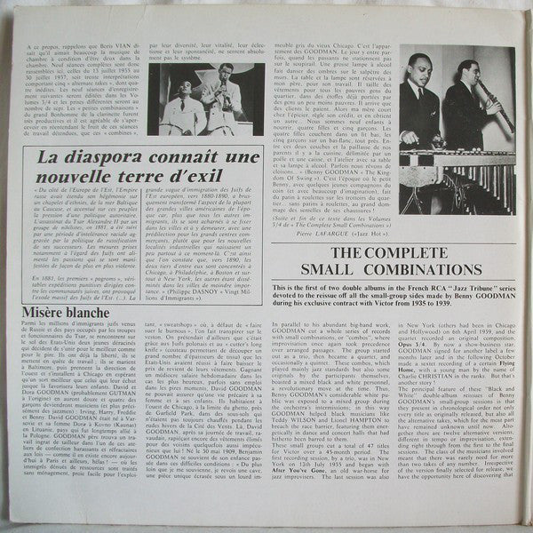 Benny Goodman : "The Complete Small Combinations" Vol.1 & 2 (1935-1937) (2xLP, Comp, RE, Gat)