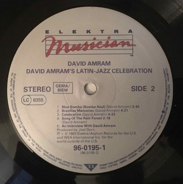 David Amram And Friends : Latin-Jazz Celebration (LP)