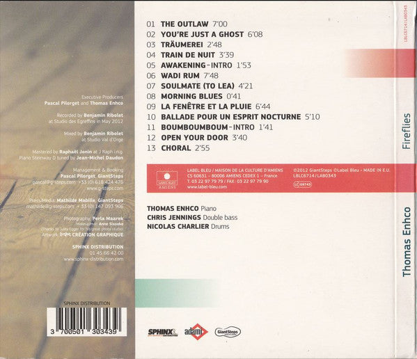 Thomas Enhco : Fireflies (CD, Album)