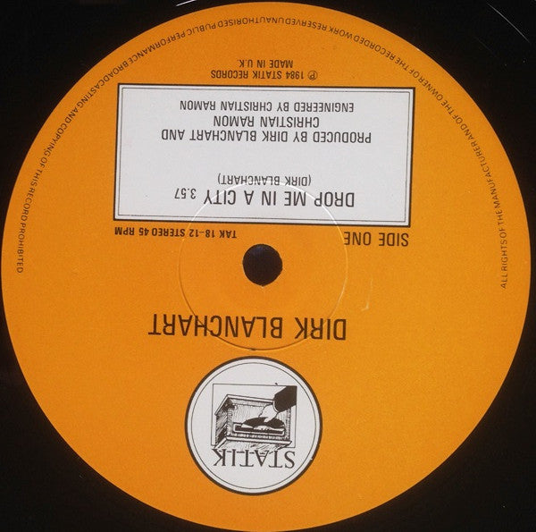 Dirk Blanchart : Drop Me In A City (12", Maxi)